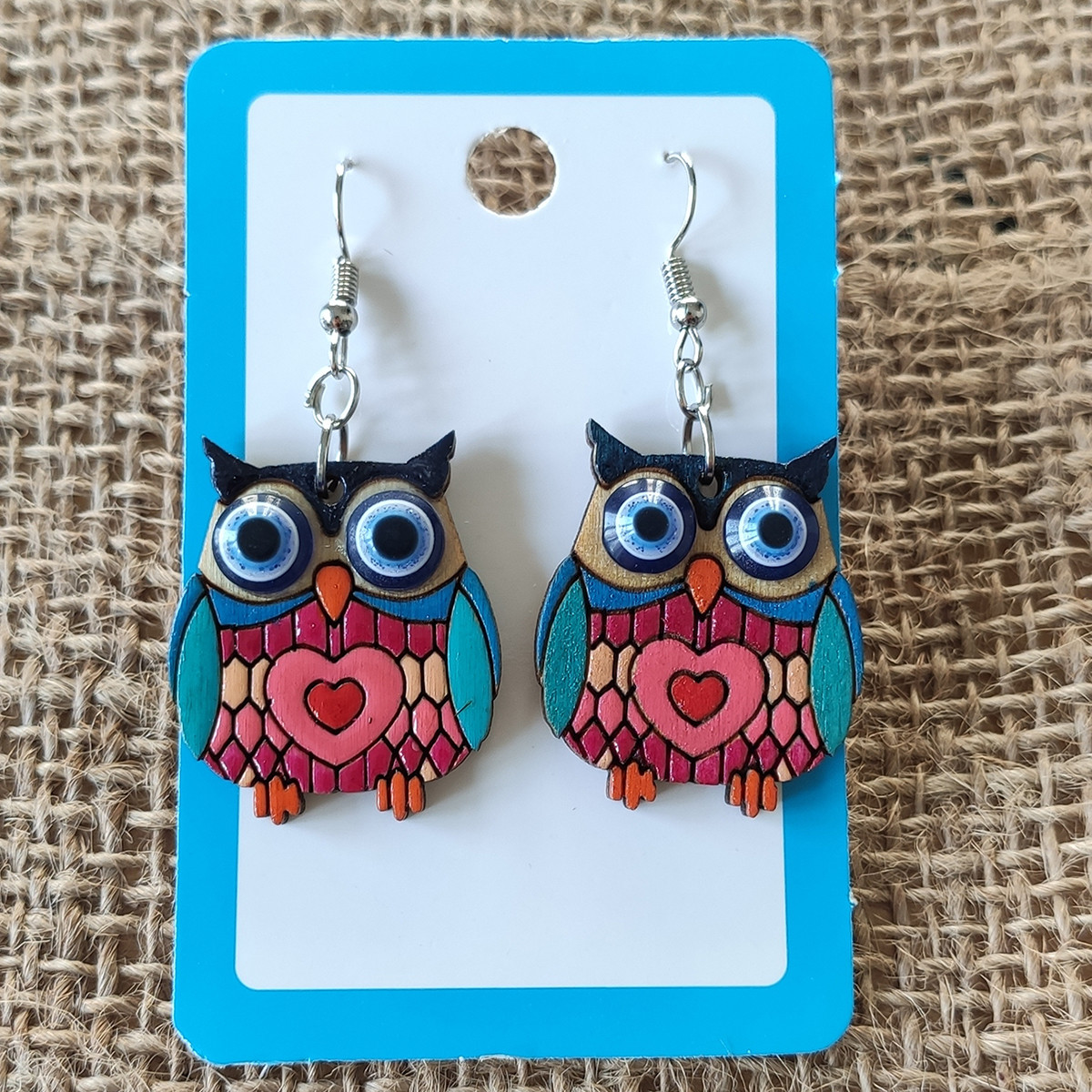 گوشواره دخترانه مدل چشم نظر عاشق 06