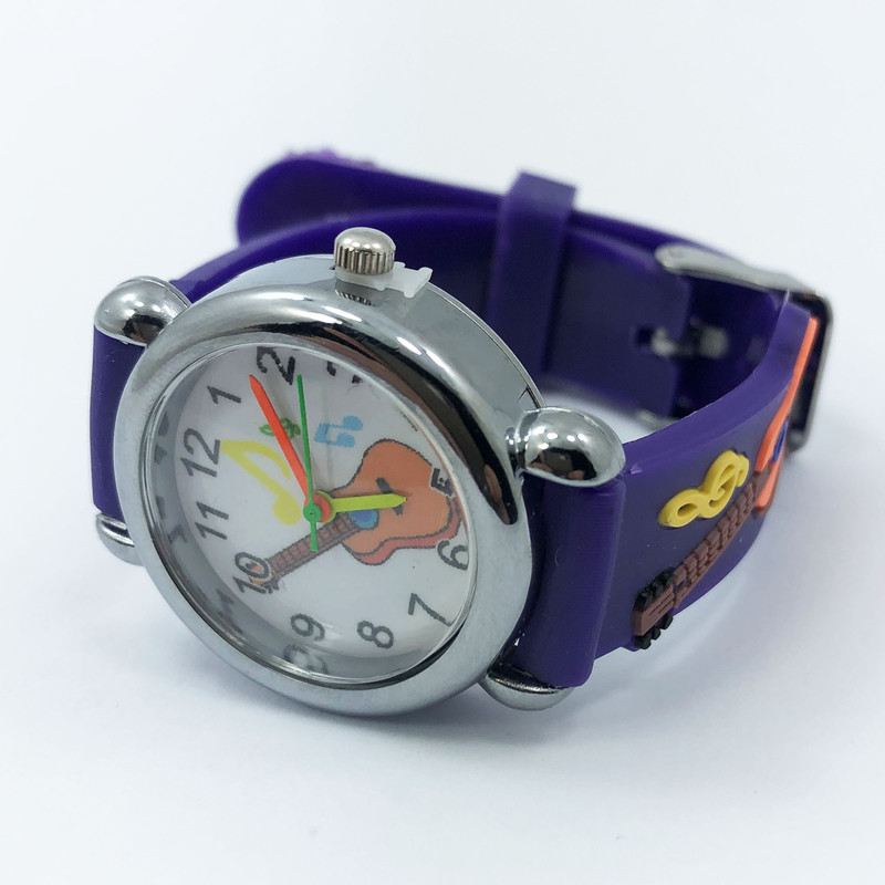 ساعت مچی عقربه ای بچگانه مدل گیتار