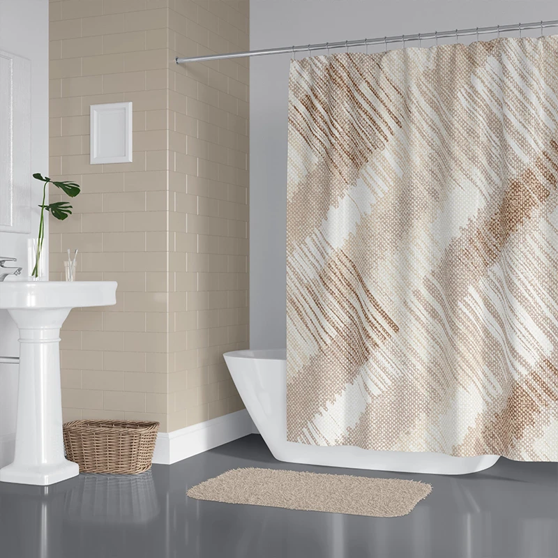 پرده حمام دلفین مدل 4250 سایز 180x200سانتی متر