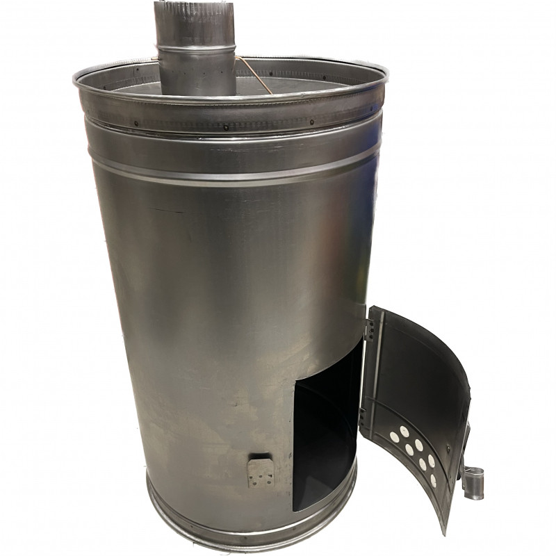 بخاری هیزمی مدل گرد 70cm