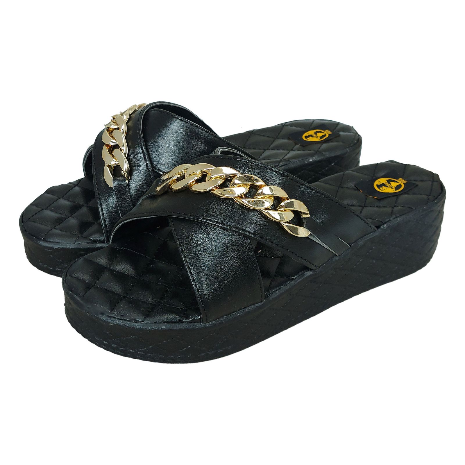 صندل زنانه سیی مدل زنجیری کد 1892 - - 5