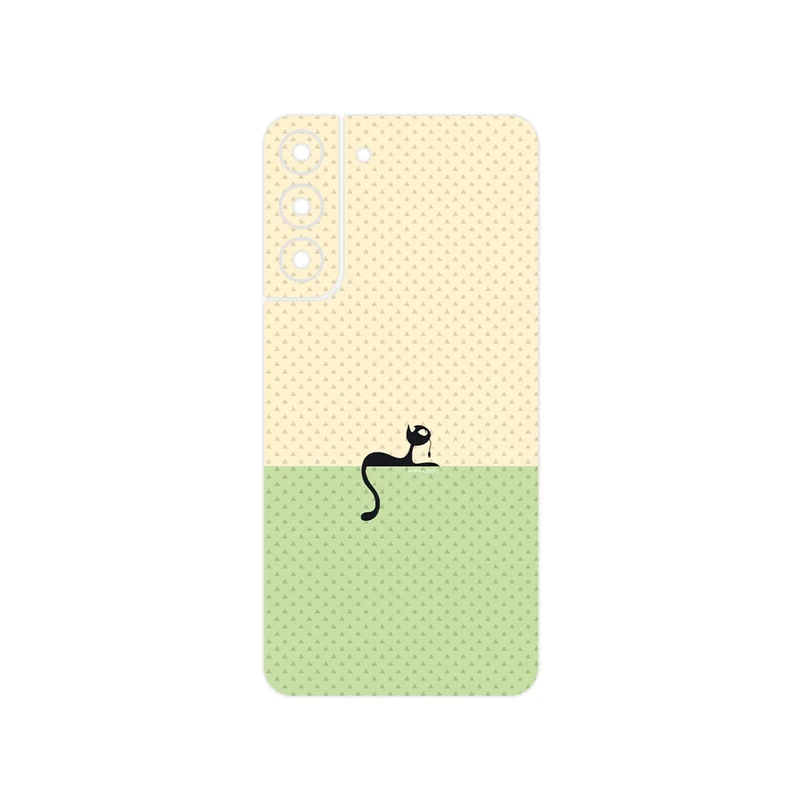 برچسب پوششی ماهوت مدل Minimal Internet Cat Icon مناسب برای گوشی موبایل سامسونگ Galaxy S22 Plus 5G