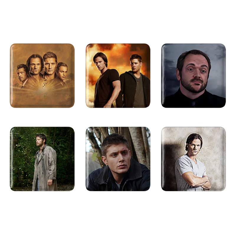 مگنت خندالو طرح سریال سوپرنچرال Supernatural کد 1544B مجموعه 6 عددی