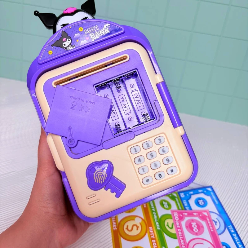 عکس شماره 3 : قلک مدل گاوصندوق اثر انگشتی رمز دار طرح کرومی موزیکال