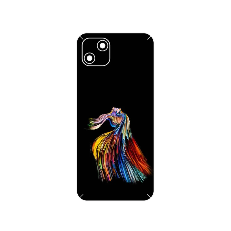 برچسب پوششی ماهوت مدل Rainbow Hair Digital Art مناسب برای گوشی موبایل ویکو T10