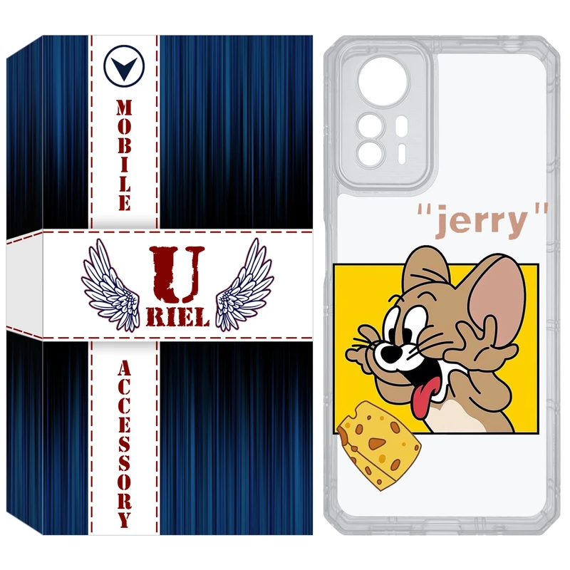 کاور یوریل مدل Clear کد 11 طرح جری مناسب برای گوشی موبایل شیائومی Redmi Note 12S