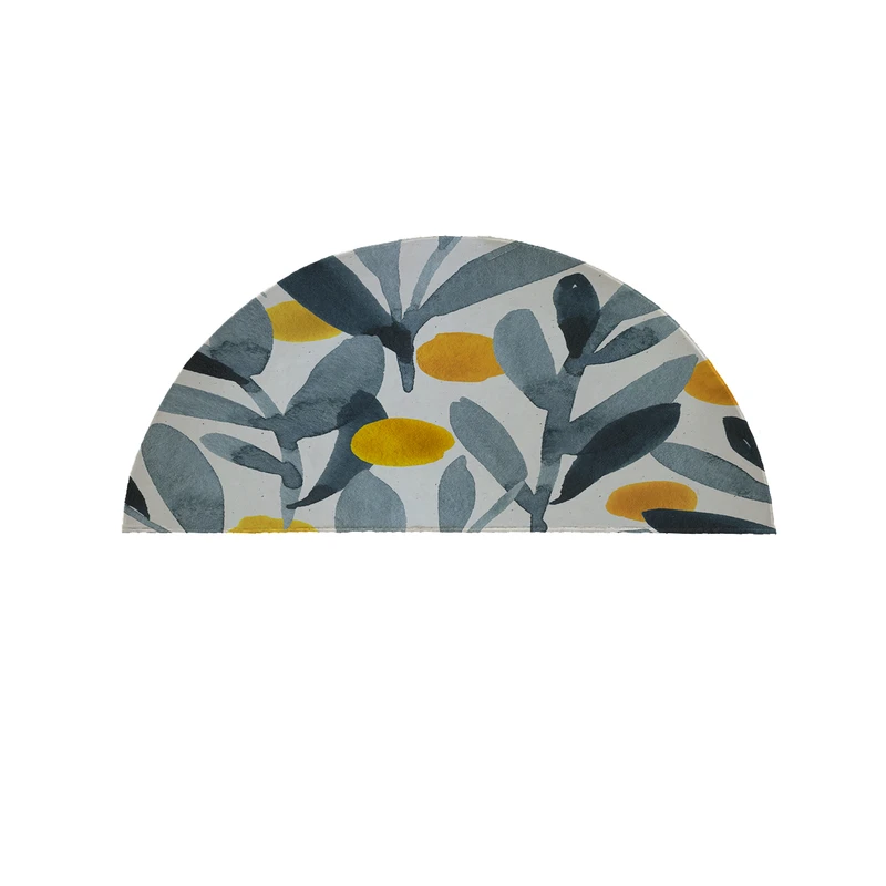  پادری مدل نیم دایره طرح گل کد 9100 سایز 90×45 سانتی متر