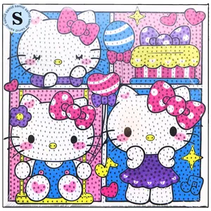 بازی آموزشی سمید مدل ساخت تابلو نقاشی الماسی طرح کیتی