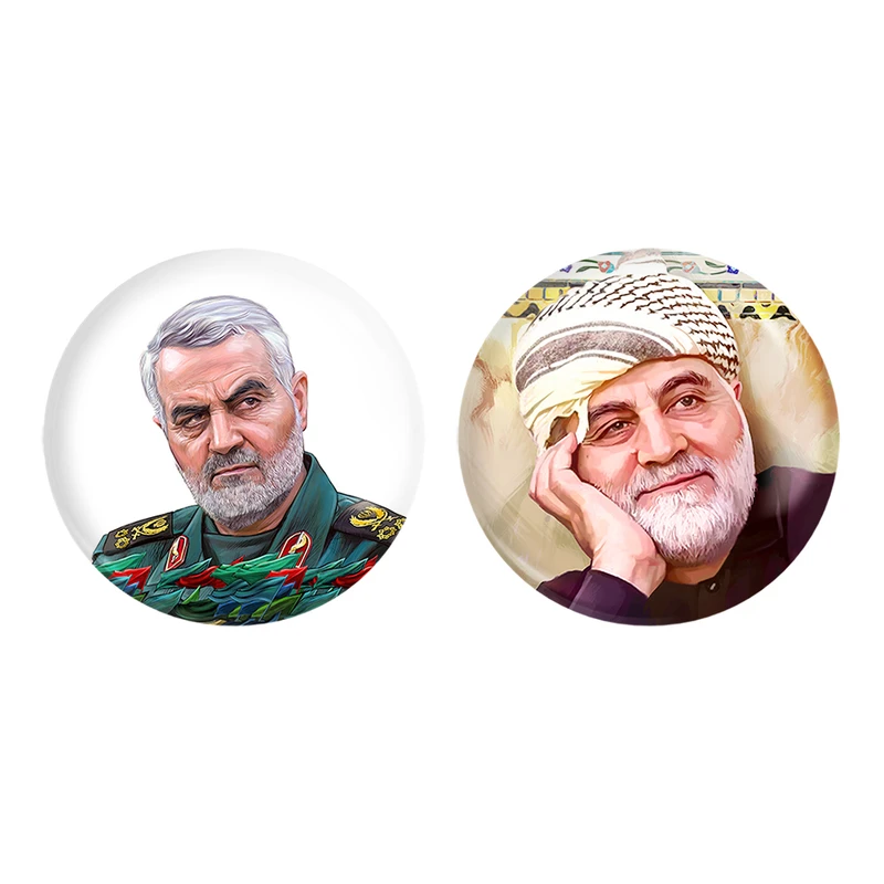 مگنت خندالو طرح سردار قاسم سلیمانی کد 1260212598 مجموعه 2 عددی