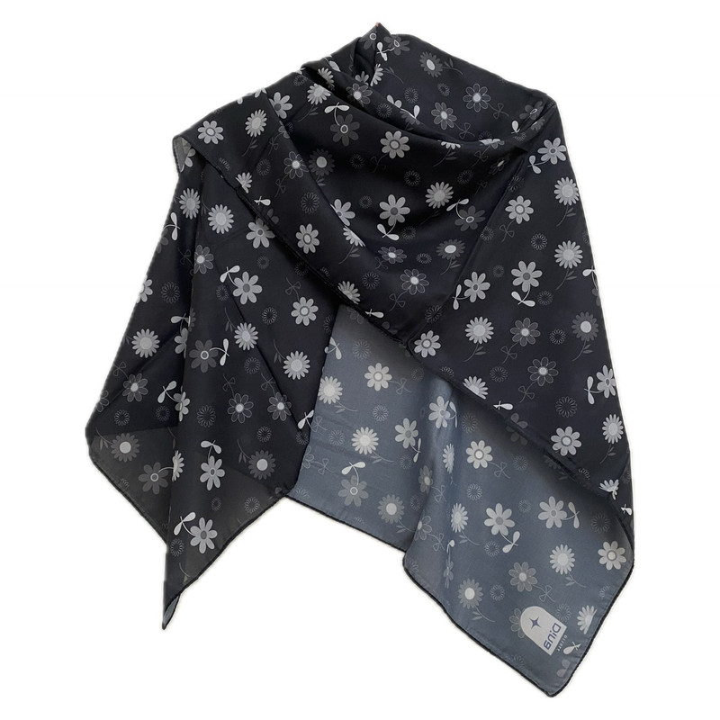 روسری دخترانه مدل نخ حریر گلدار کد 09