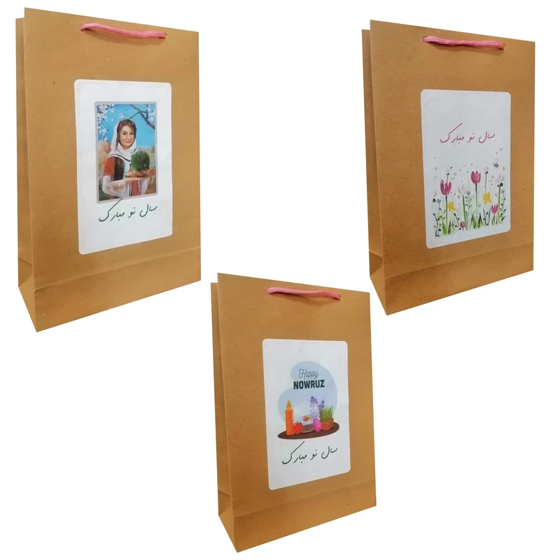 پاکت هدیه مدل نوروز و سال نو مجموعه 3 عددی