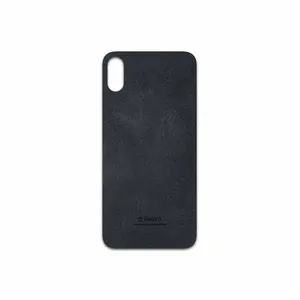 MAHOOT Graphite Buffalo Leather Cover Sticker for Apple iPhone X