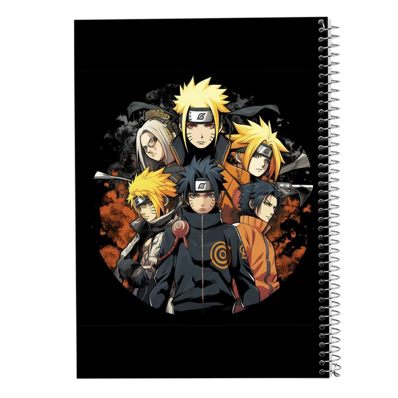 دفتر ژورنال نویسی 50 برگ مدوپد مدل نقطه ای طرح Naroto کد DF11395