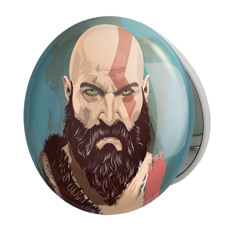 آینه جیبی خندالو طرح بازی گاد آف وار God Of War مدل تاشو کد 28630