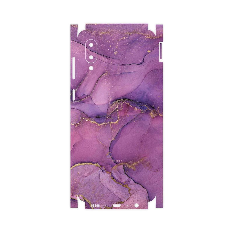 برچسب پوششی ماهوت مدل Purple Marble-FullSkin مناسب برای گوشی موبایل سامسونگ Galaxy M02