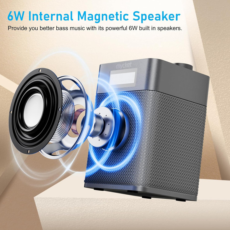 رادیو اسپیکر FM مایکت مدل HS دارای خروجی هدفون