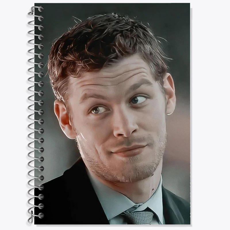 دفتر زبان 50 برگ خندالو مدل سه خط طرح کلاوس خاطرات یک خون آشام The Vampire Diaries کد 20260