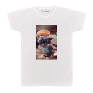 تی شرت بچگانه پرمانه طرح راتاتویی موش سرآشپز کد pmt.5375