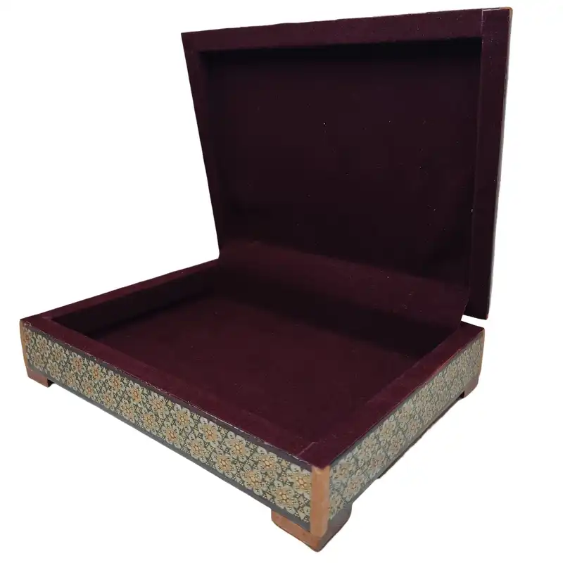 جعبه جواهرات خاتم کاری کد 02