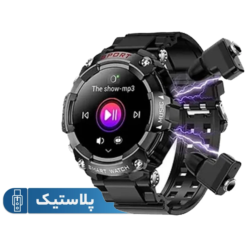 ساعت هوشمند هاینو تکو مدل edition three st3 wirless دارای قابلیت های صفحه نمایش رنگی، صفحه نمایش لمسی، قابلیت مکالمه از طریق بلوتوث بند پلاستیک