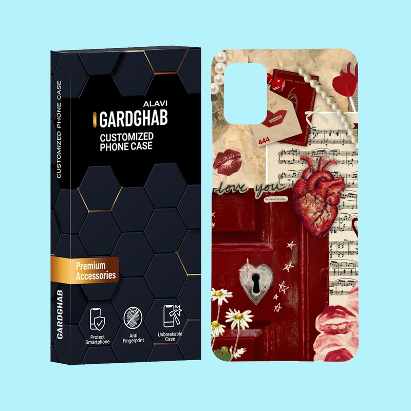 کاور گارد قاب علوی مدل عاشقانه مناسب برای گوشی موبایل سامسونگ Galaxy A51 4G