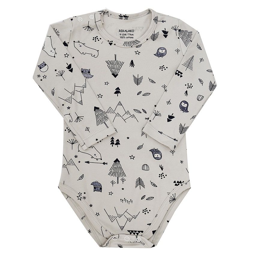 بادی آستین بلند نوزادی ریکالاکو مدل دیاکو -  - 2