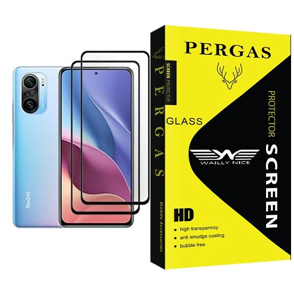 محافظ صفحه نمایش وایلی نایس مدل Pergas Glass MIX002 مناسب برای گوشی موبایل شیائومی Redmi K40 Pro بسته دو عددی