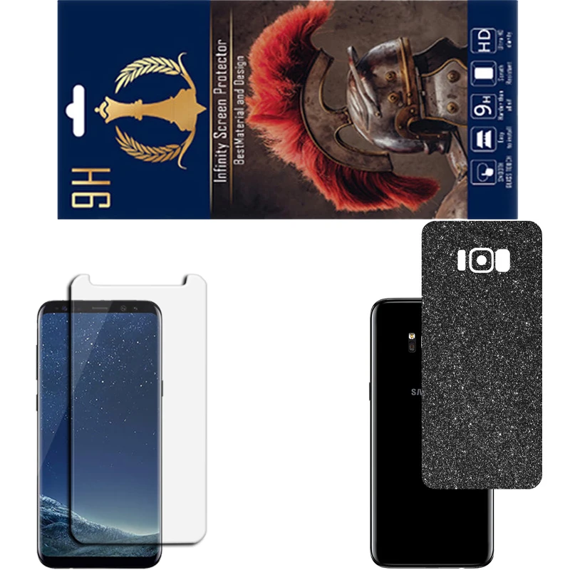 محافظ صفحه نمایش اینفینیتی مدل PRO مناسب برای گوشی موبایل سامسونگ GALAXY S8 PLUS به همراه برچسب پوششی