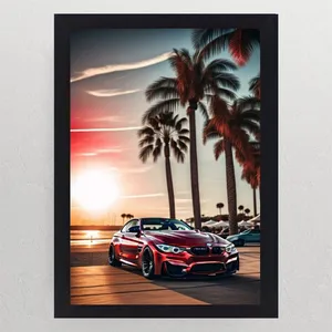 تابلو نوری گیم دکور طرح ماشین مدل Red car