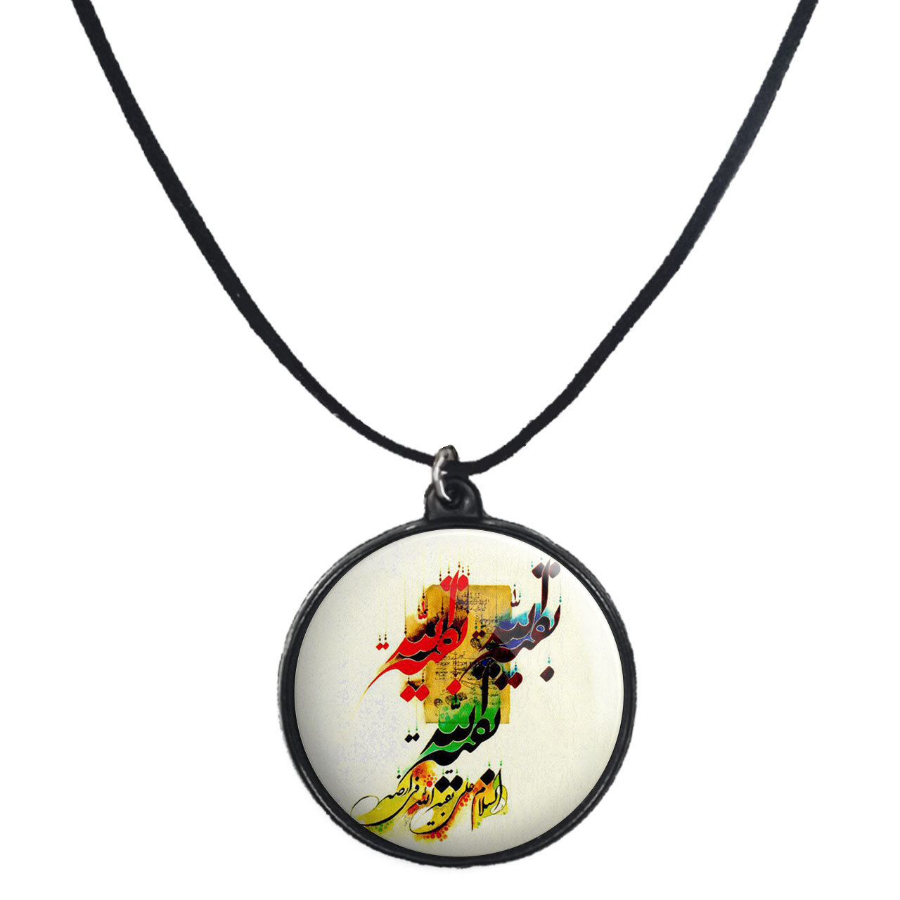 گردنبند پرمانه طرح امام زمان کد pmb.24069 مدل دو طرفه