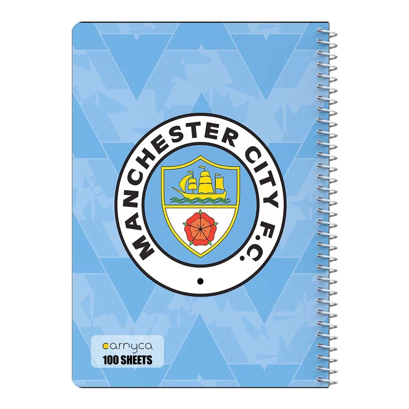 دفتر مشق 100 برگ سیمی کارنیکا طرح منچستر سیتی Manchester City کد 69868