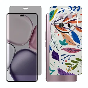 Glass Together model privacy screen protector suitable for Honor X9c mobile phone with back cover sticker