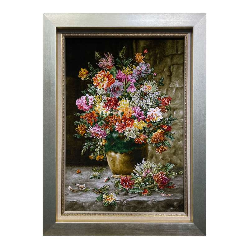 تابلو فرش دستبافت طرح گل کد 8111903