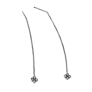 گوشواره نقره زنانه مدل بخیه ای کد SH 109