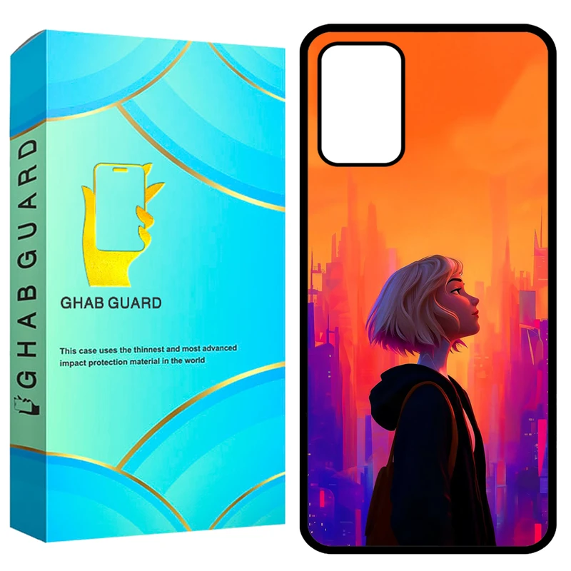 کاور قاب گارد طرح دختر مدل GCHPA324 مناسب برای گوشی موبایل سامسونگ Galaxy A32 4G 