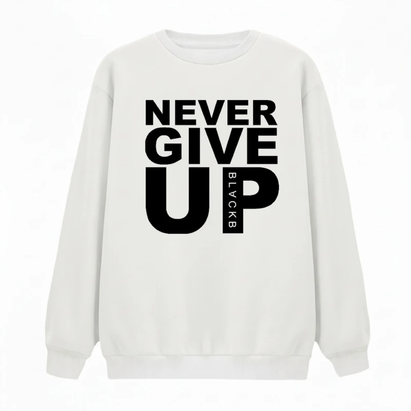 سویشرت زنانه مدل هرگز تسلیم نشو کد v2 