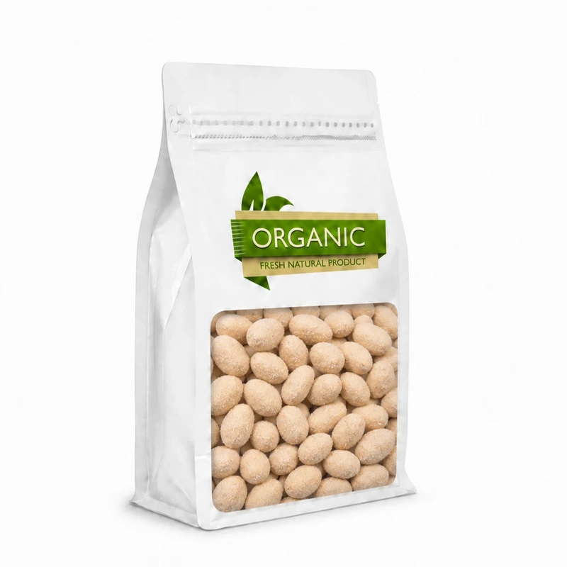 بادام زمینی روکش دار سرکه ای ارگانیک - 500 گرم
