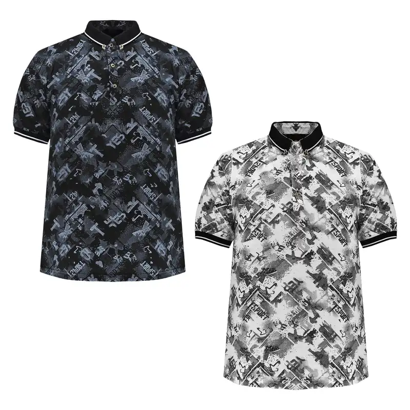 پولوشرت آستین کوتاه مردانه مدل M3164 مجموعه 2 عددی