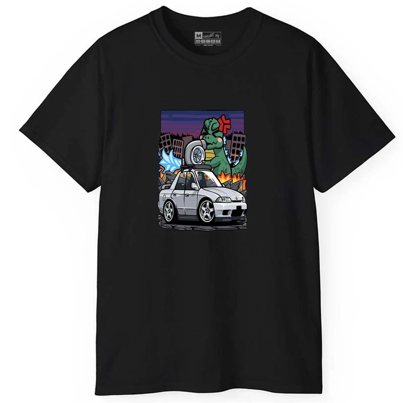 تی شرت آستین کوتاه مردانه پاد آفرین مدل ماشین کد 0512