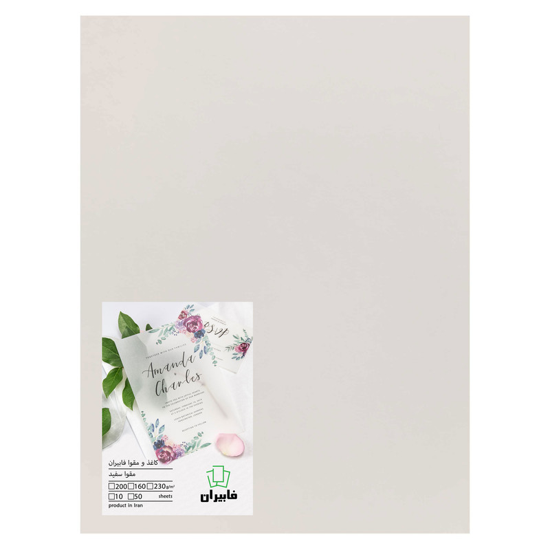 مقوا فابیران مدل کارتی160 سایز 42x30 سانتی متر بسته 10 عددی مقوا فابیران مدل کارتی160 سایز 42x30 سانتی متر بسته 10 عددی