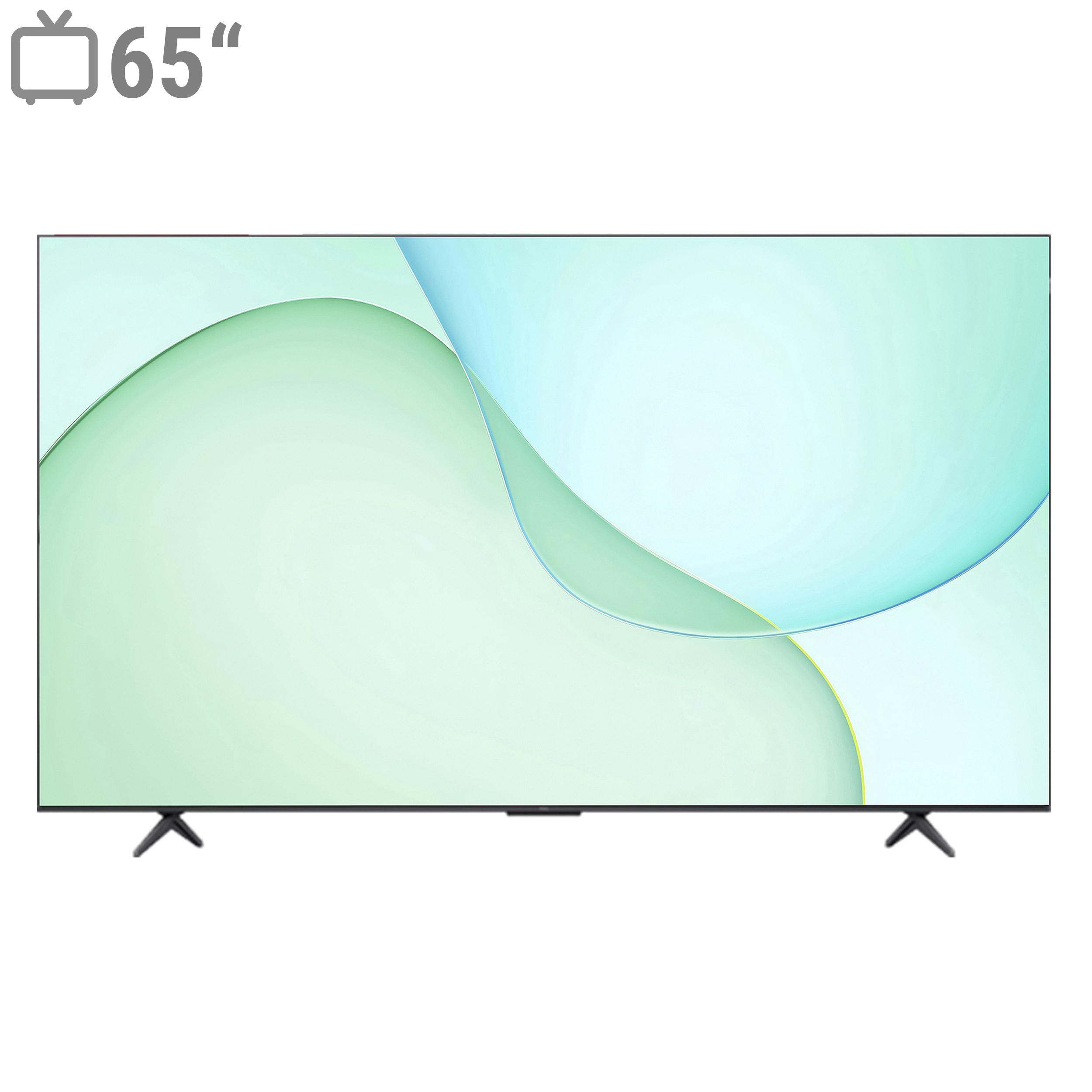 نمای جانبی تلویزیون 65 اینچ QLED TCL برای بررسی ضخامت پنل و طراحی