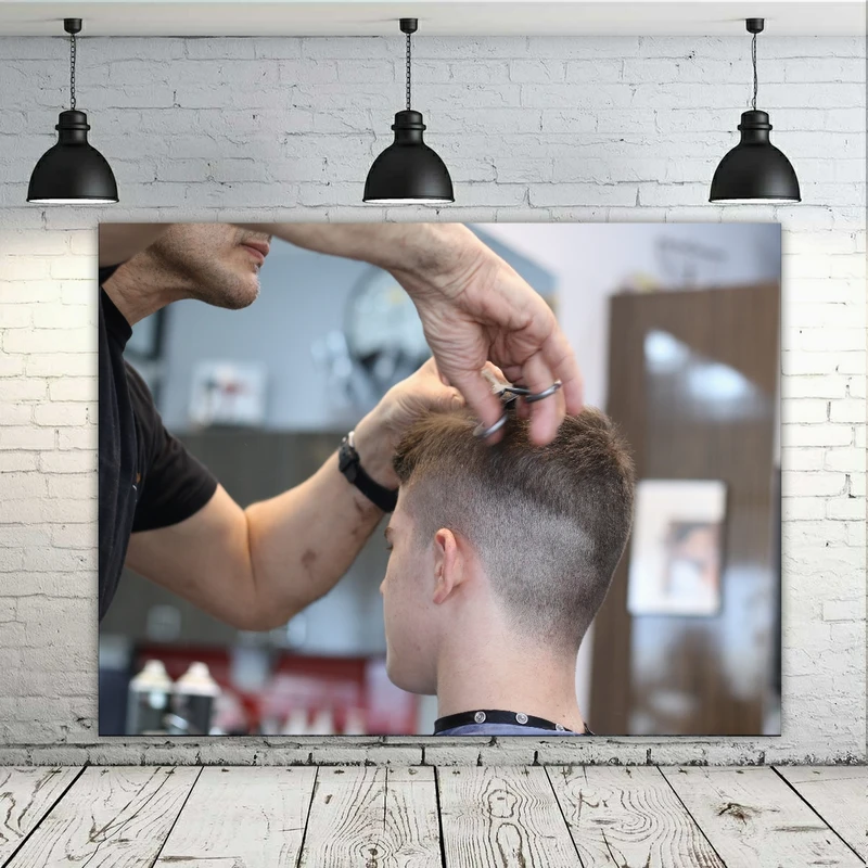  پوستر پارچه ای طرح آرایشگاه مردانه مدل کوپ کد GR478