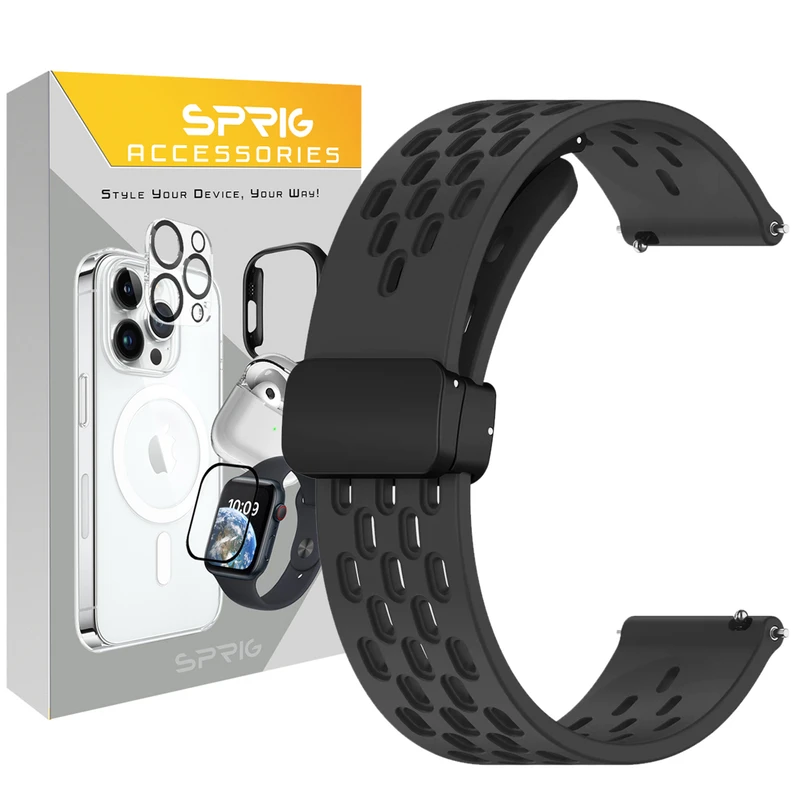 بند اسپریگ مدل Simple NK Magnetic TW مناسب برای ساعت هوشمند گلوریمی M1 Pro / M2 Pro / GS1 Pro / GR1 / Calling Watch M2 / M2 Max