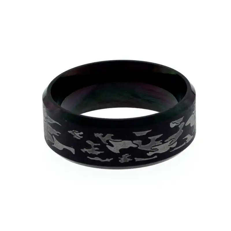 انگشتر مردانه برانت طرح جنگلی