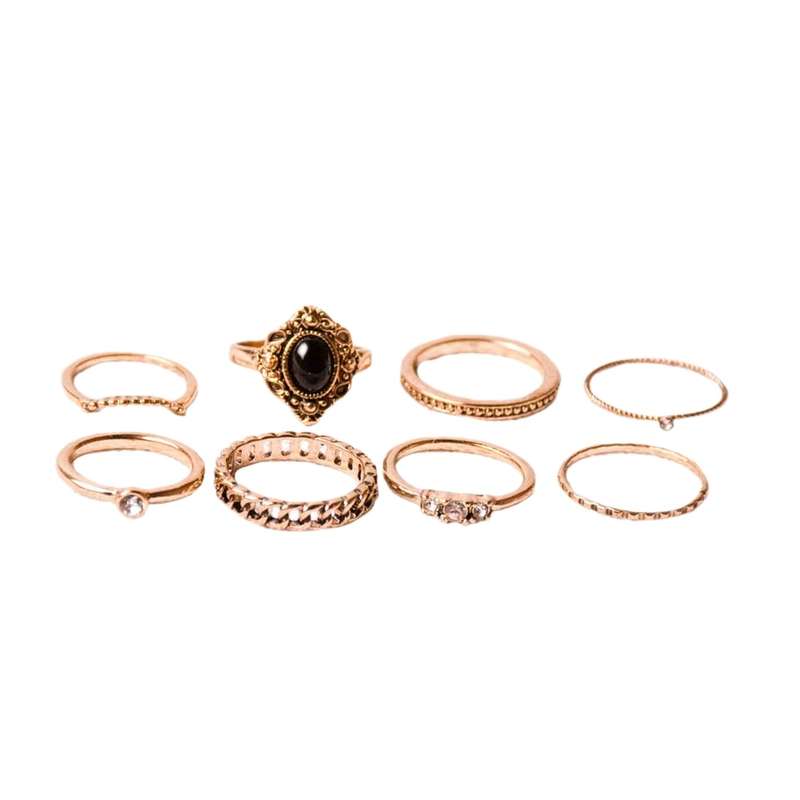 انگشتر زنانه اکسسورایز مدل 012626-102 مجموعه 8 عددی
