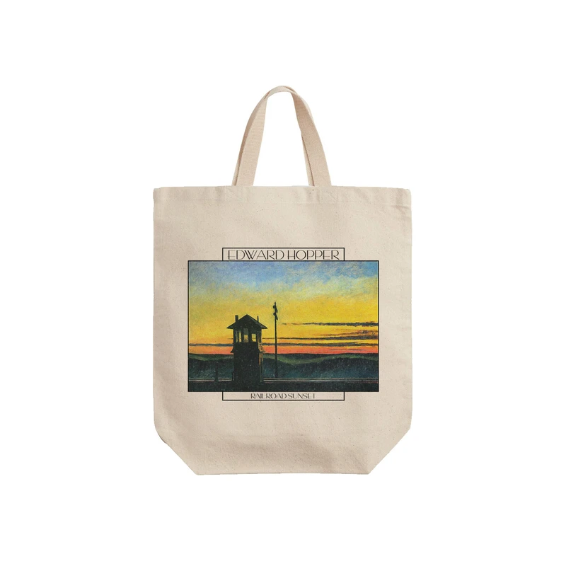 ساک خرید ترمه طراحان ایده مدل غروب راه آهن از هاپر کد art0535 - S