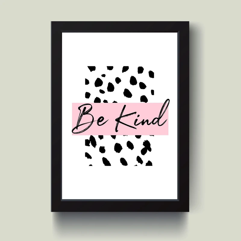 تابلو مدل مینیمال Be kind کدS1603-b