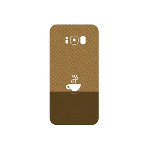 MAHOOT Minimal Cup of Coffee Icon Cover Sticker for Samsung Galaxy S8