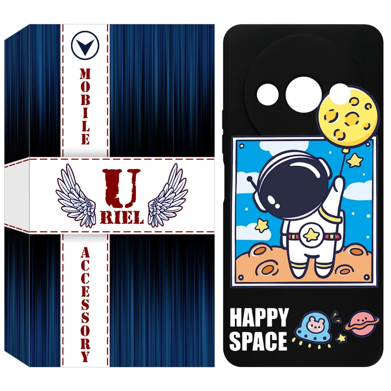 کاور یوریل قاب مدل KSH کد 7 طرح فضانورد مناسب برای گوشی موبایل شیائومی Redmi A3 / A3x