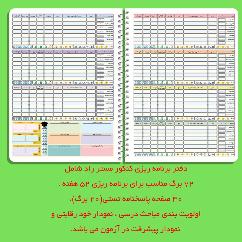 عکس شماره 6 : دفتر برنامه ریزی کنکور مستر راد طرح کالج مدل روزانه کد fiory 1697